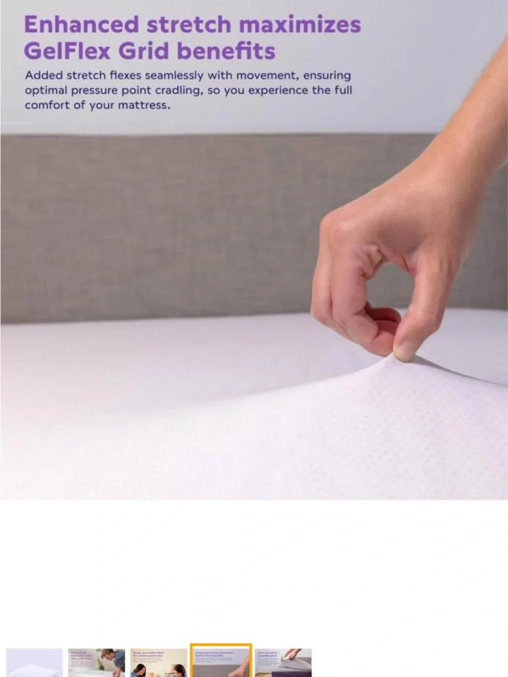 Purple Waterproof Mattress Protector Twin XL, Gold-Standard Protection